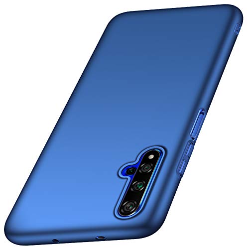 Funda Huawei Honor 20, Funda Huawei Nova 5T Anccer Ultra Slim Anti-Rasguño y Resistente Huellas Dactilares Totalmente Protectora Caso de Duro Cover Case para Huawei Honor 20 / Nova 5T (Azul Liso)