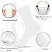 SkiBeaut Diabetic Crew Socks for Men, 8 Pairs Loose Cuff Mid-Calf Socks for Pregnant Women Elderly