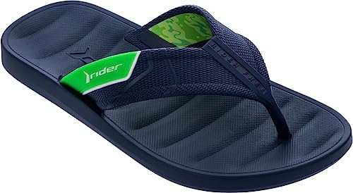 Rider 11767, Chanclas Hombre, Azul/Verde, 39.5 EU Estrecho