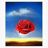 The Meditative Rose-Salvador Dali Vinyl Waterproof Sticker Decal Car Laptop Wall Window Bumper Sticker 5'