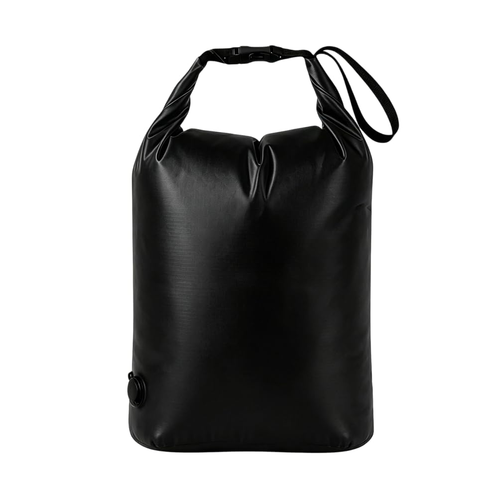 Travel Compressing Laundry Bag, No Pump Vacuum Space Saver Bags with Manual Air Valve, Roll Clothes Packing Pouch for Trip Luggage Suitcase