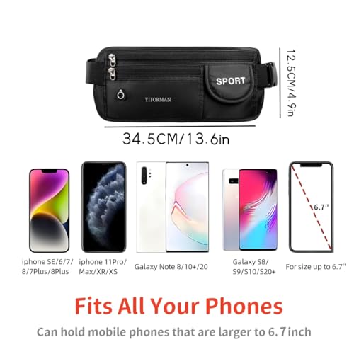 Image of money belt for travel， Undercover Fanny Pack，travel money belt under clothes Protect Cash, Credit Cards and Travel Documents gifts for travelers women (rose)