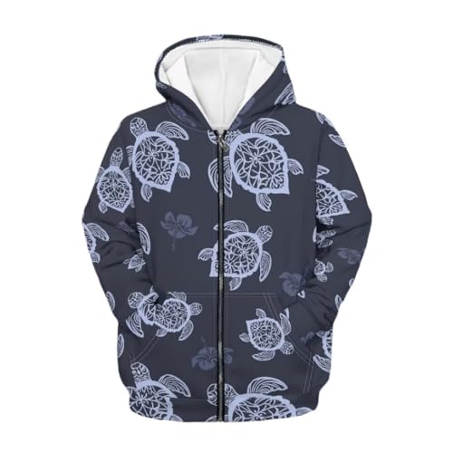 Pinupub Winter Zip Up Hoodies For Boys Girls Travel School Long Sleeve Hoodie Coat With Pockets