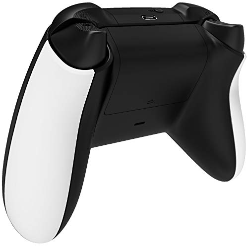 Image of eXtremeRate DIY Grip for Xbox Series X & S, White Replacement Left Right Side Rails, Replacement Rear Shell for Xbox Core Wireless Controller [Controller Excluded]