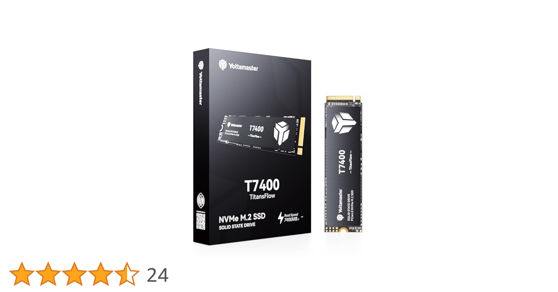 Yottamaster T7400 1TB SSD Gen4x4 内蔵SSD Yottamaster M.2 PCIe Gen4x4 NVME SSD,