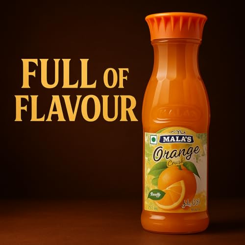 Image of Mala's Orange Crush, 750 ml Pet Bottle (Pack of 2)