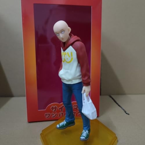 ワンパンマン サイタマ フィギュア - アニメ アクション フィギュア スタチュー 18cm 可動 サイタマ キャラクター モデル PVC フィギュア 彫刻 おもちゃ ファン 収集価値のある置物 ギフト デスク装飾のサムネイル
