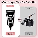 Makartt Nail Rhinestone Glue for Nails: Super Strong Gel Nail Glue for Decorations Nail Charm 3D Nails Bling Gel for Nail Gem Nail Art Jewel Diamonds 30ML Cured Need Beauty - Image 5