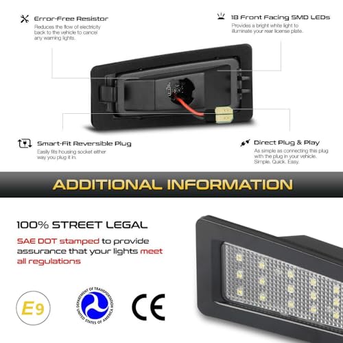 Luz blanca para matrícula Mazda 3 Axela lámparas traseras compatibles CX3 4