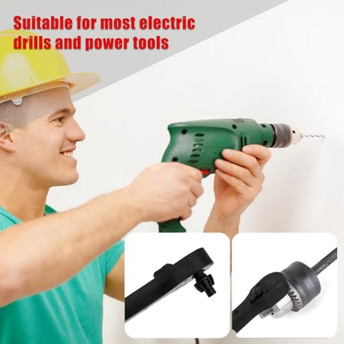 2-in-1 Ratchet Drill Chuck Key Wrench, Including 3pcs Chucks Universal Spanner Replacement Tool Accessories Compatible with Electric Drills Press & Most Power Tools