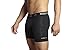Mission Men's VaporActive Boxer Briefs (2 Pack), Black/Charcoal, Medium