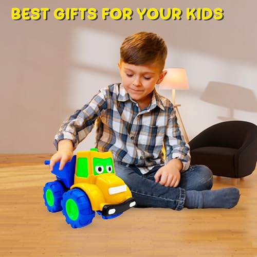 Image of ToyBharat Mr Dumper Friction Toy Truck - Realistic Multicolour Construction Vehicle for Kids 1-6 Years, Safe & Durable