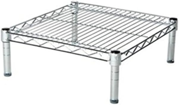 Shelving Inc. 18" d x 18" w Chrome Wire Shelving with 1 Tier Shelf | Weight Capacity 800lbs Per Shelf, Durable Kitchen and Garage Storage Shelves, Adjustable Shelf Organizer Storage Rack