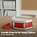 UGPLM 8inch Snare Drum with Adjustable Strap Professional Percussion Instrument Musical Instruments for Teens Birthday Gifts, Red