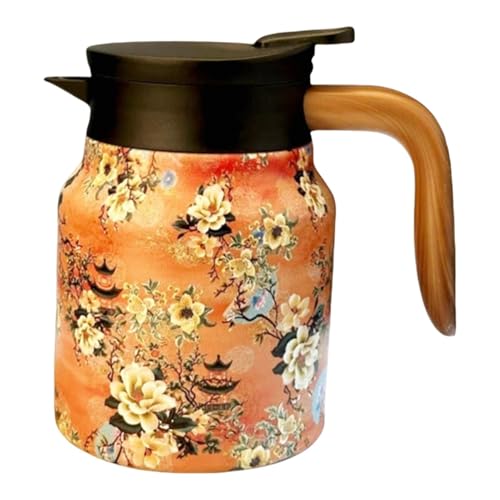 térmica, café de 33.8 onzas, jarra de bebidas frías y calientes, termo multiusos para café, práctico infusor de té integrado, frasco para bebidas frías y calientes, multicolor