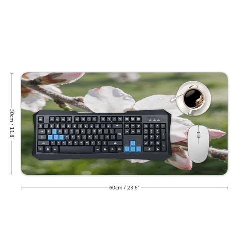 Branches with Almond Blossom Desk Pad 30x60 cm Rubber miniatura 2
