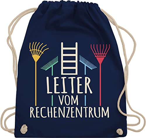 Shirtracer Turnbeutel Rucksack - Herren & Männer Geschenke - Leiter vom Rechenzentrum hell - Unisize - Navy Blau - für gärtner männertag gärtnern baumwolle