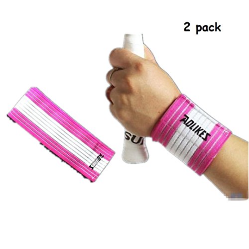 Kagogo Wrist Compression Wrap Support Bandage Brace Guard Injury Pain Sports Pad,Pack of