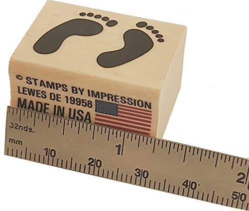 Stamps By Impression Feet Rubber Stamp, Small #TOP5
