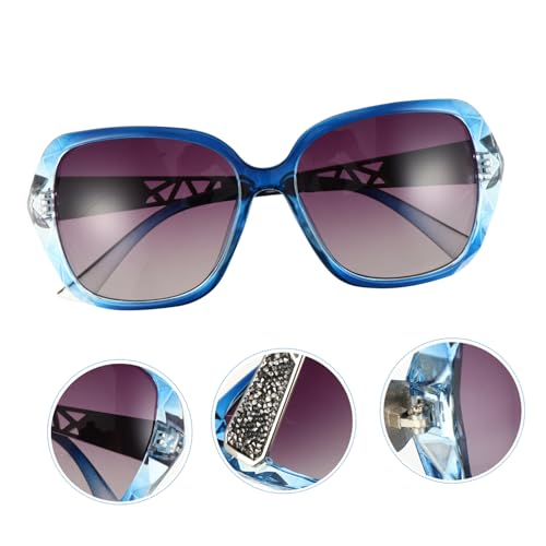 Gatuida Resin Material Cycling Es for Men and Women Fashion Sunglasses Uv Protective Blue Frame Gray Lenses3