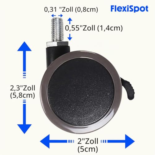 FLEXISPOT Höhenverstellbarer Schreibtisch Gestell E1 PRO mit Doppelmotor – Ansicht 2