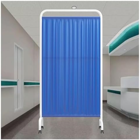 Portable Medical Privacy Screen - 6ft High Room Divider with Wheels for Clinic/Office/Beauty Salon, 2-Panel Design