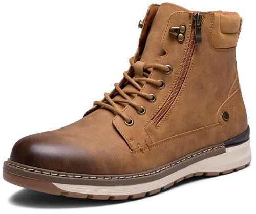 Vostey Boots for Men Comfortable Casual Chukka Mens boot(BMY8051 brown 10)