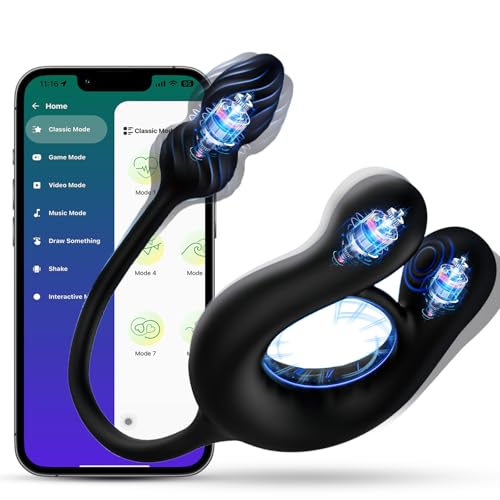 Small buttpulg Beginners Dual Motor Remote Prostatic Device Tools Rechargeable Cordless Body Prostrates with 10 Modes for Men Relax Women Couple Adult Toy Sunglasses W01 (Device for Men electrodes2)