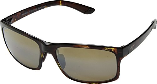 Image of Maui Jim Men's and Women's Pokowai Arch Polarized Rectangular Sunglasses