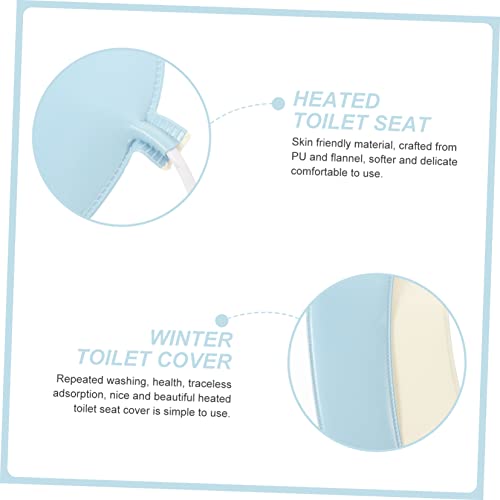 DOITOOL 5Pcs Beheizbarer Toilettensitz Wärmender Toilettensitz Toilettensitze Beheizbares Toilettensitzkissen Beheizbares Toilettensitzkissenbezug Toilettensitzwärmer Kissenkissen Winter – Bild 3