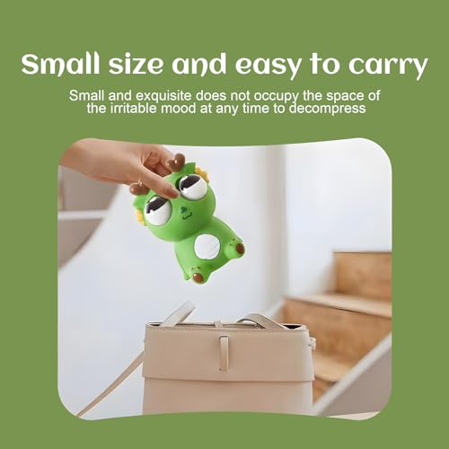 Pop-Out Eye Dragon Squeeze Toy – Stress Relief Sensory Squishy for Adults, Funny Anti-Stress Ball, Ideal Anxiety Toy for Party Favors and Gifts (Green)