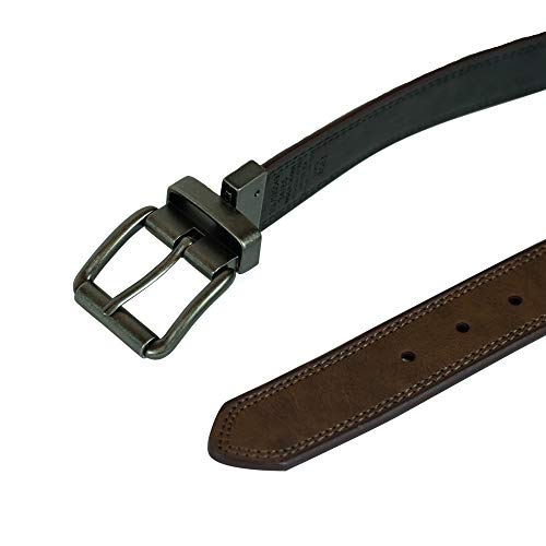 Image of Levi's Leather Men's Levis 40Mm Reversible Belt With Brushed Silver Buckle