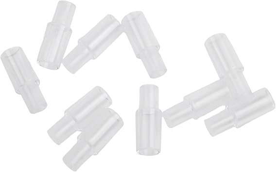 10-Pack Digital Tester Nozzles, Transparent Plastic Mouthpieces for Breathalyzer Devices, 9x24mm Compact Tips for Bar, Event & Personal Safety Testing