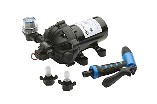 Whale WD4517T High-Pressure Wash Down Pump with Adjustable Trigger, 4.5 Gal./Min., 70 PSI, 12V, 1/2-In. Connections