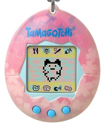TAMAGOTCHI 42886-Mascota electrónica Virtual con Pantalla, 3 Botones y Juegos, Niños, Multicolor (Bandai 42886NBNP)