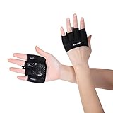 ✔FÁCIL DE USAR: Use los guantes de entrenamiento cruzado para el entrenamiento y no por mucho tiempo con sus guantes para perder el balón. El material extendido en los dedos y un lazo especial hacen que sea más fácil ponerse y quitarse el guante