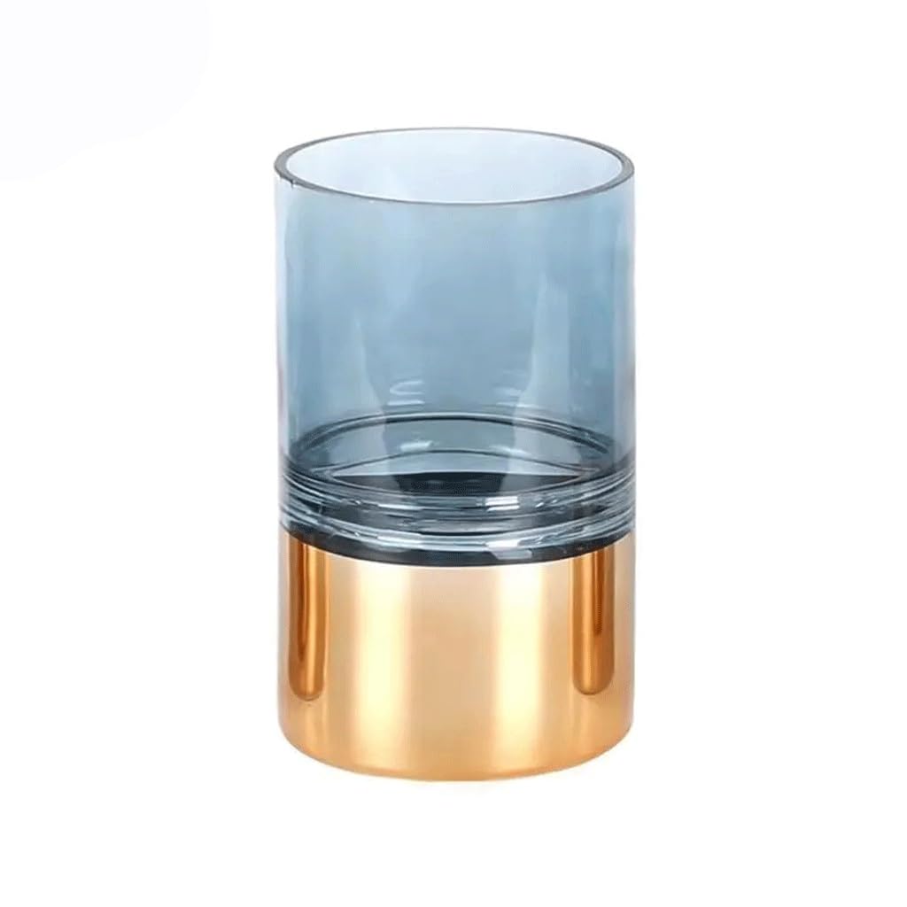 Vase à base dorée JFDBGU grand format pour fleurs et plantes hydroponiques