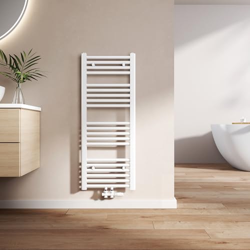 EMKE Badheizkörper Gerade 1000x400 mm - Handtuchheizkörper mit...