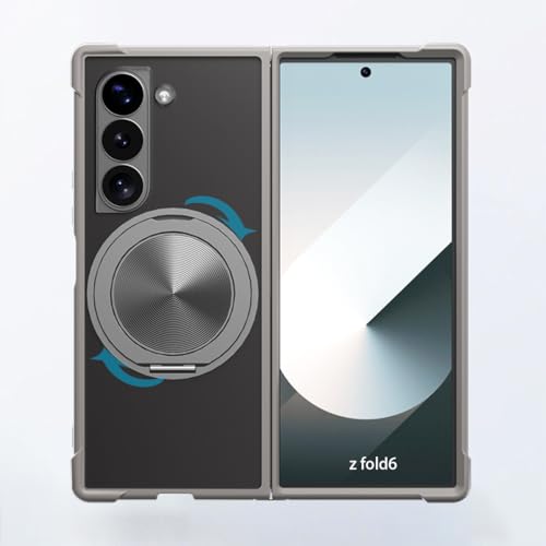 Kanyaku Samsung Galaxy ZFold6 �p �P�[�X�yMagsafe�Ή��E�X�^���h�t���z �}�O�l�b�g���� ���C�����X�[�d �ϏՌ� �}�b�g�� ������ �w��h�~ �A�W���X�^�u���X�^���h �A�C�t�H�� ZFold6 �P�[�X �s���N (SYZJ-Z