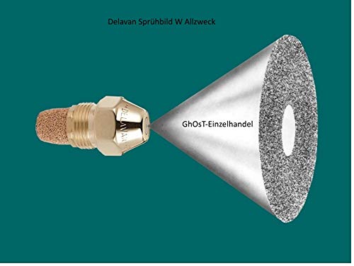 Buse Delavan 0,50 Gph - Buse Multi-usages Avec Angle De 45° En Laiton Et Acier Inoxydable