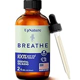 UpNature Breathe Essential Oils Blend (Large 2oz) Essential Oils for Diffusers for Home and Humidifiers, Eucalyptus and Menthol Vaporizer Blend, Soothing Aromatherapy