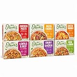 Miss Olive’s Ready Meals Variety Pack (6 Pack) – Microwave Ready to Eat Meals, Lower Sodium Shelf-Stable Lunch & Dinner Bundle