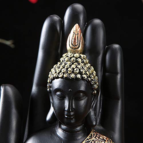 statuetka Buddy, Tajlandia zielona żywica budda Feng Shui medytacja figurka wystrój