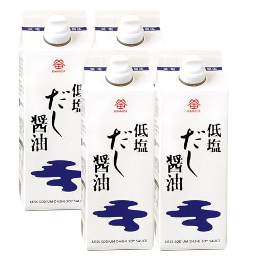 鎌田醤油 低塩だし醤油 500ml 4本入り