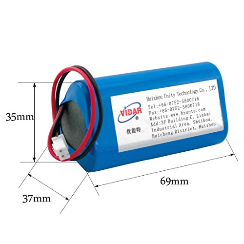 Rechargeable Lithium Ion Battery Pack - Vidar 12V 2200Mah High Capacity Li-Ion Battery Pack With Jst Ph2.54/2P Plug-In(Customizable) For Electronics,Toys,Lighting,Equipment #TOP1