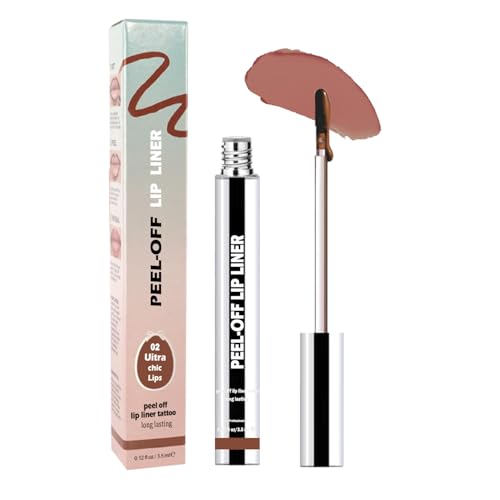 TALINZEN lip stain peel off,beauty-waterproof,transfer-proof and smudge-proof,makeup for all occasions,perfect for everyone (#02,0.12floz/3.5ml e)