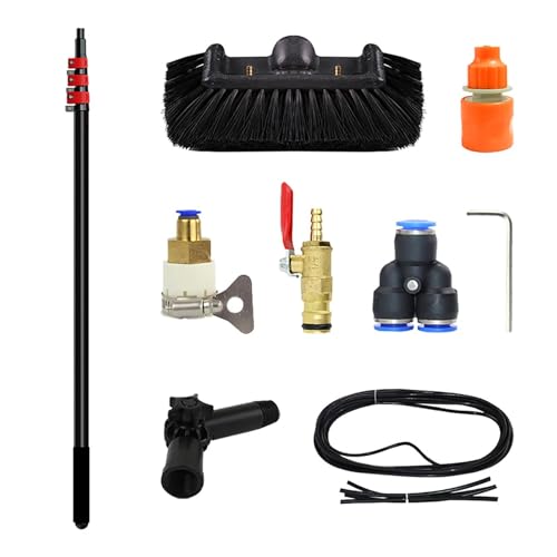 Kit perche de nettoyage pour fenêtres hautes et surfaces extérieures difficiles d'accès