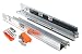 Produktbild RONIN FURNITURE FITTINGS® Blum Schubladenschiene, Tandem Teilauszug 600mm Blumotion integriert, inkl. Kupplungen (T51.1700.04) 550H6000B