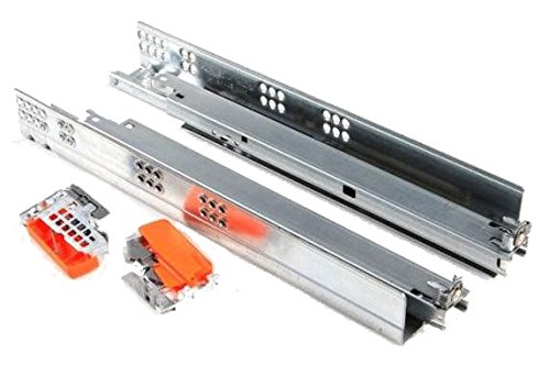 Preisvergleich Produktbild RONIN FURNITURE FITTINGS® Blum Schubladenschiene, Tandem Teilauszug 600mm Blumotion integriert, inkl. Kupplungen (T51.1700.04) 550H6000B