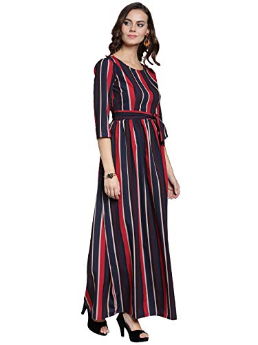 Image of pluss Women's Polyester Classic Maxi Casual Dress